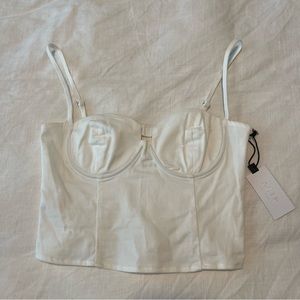 Astr the Label Cropped Corset Top